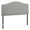 Monarch Specialties Bed, Headboard Only, Full Size, Bedroom, Upholstered, Linen Look, Grey, Transitional I 6013F - alternate 1
